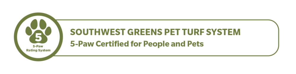 Southwest Greens Pittsburgh Pet Turf System 5-Paw Certified for People and Pets